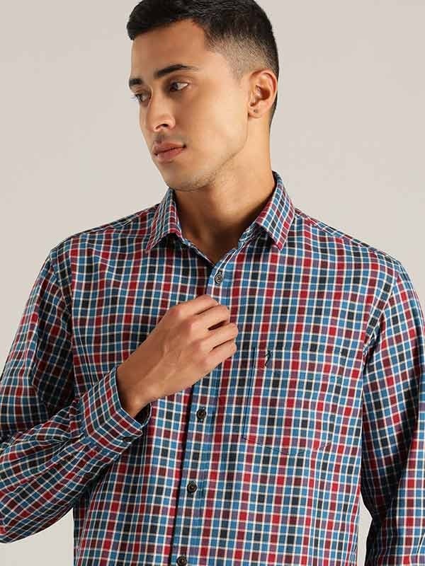 Indian Terrain Men Checkered Multicolor Shirt